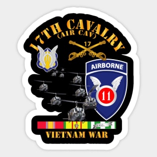 17th Cavalry (Air CAv) - 11th Airborne Division w SVC Sticker